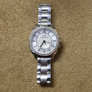 Coach Womens Silver Stainless Steel Watch